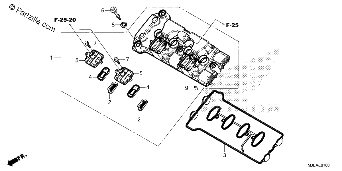 Diagrama de CYLINDER HEAD COVER