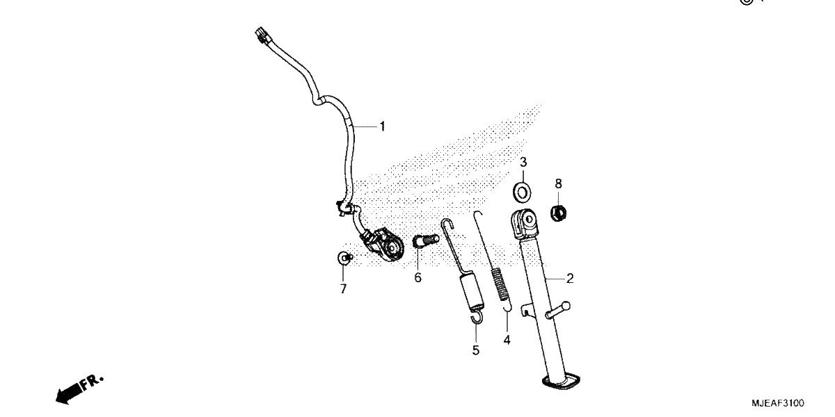Diagrama de SIDE STAND