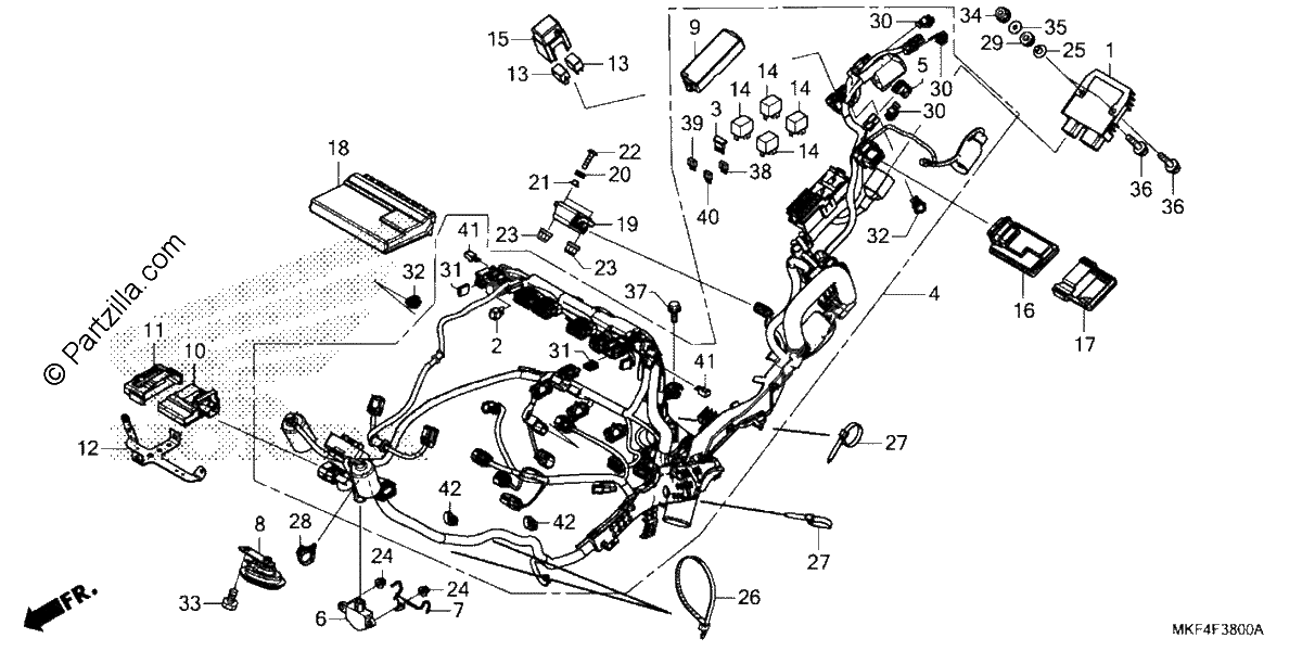 Diagrama de WIRE HARNESS
