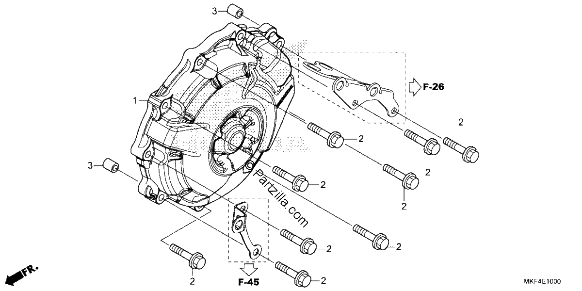 Diagrama de ALTERNATOR COVER