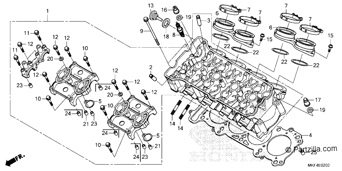 Diagrama de CYLINDER HEAD