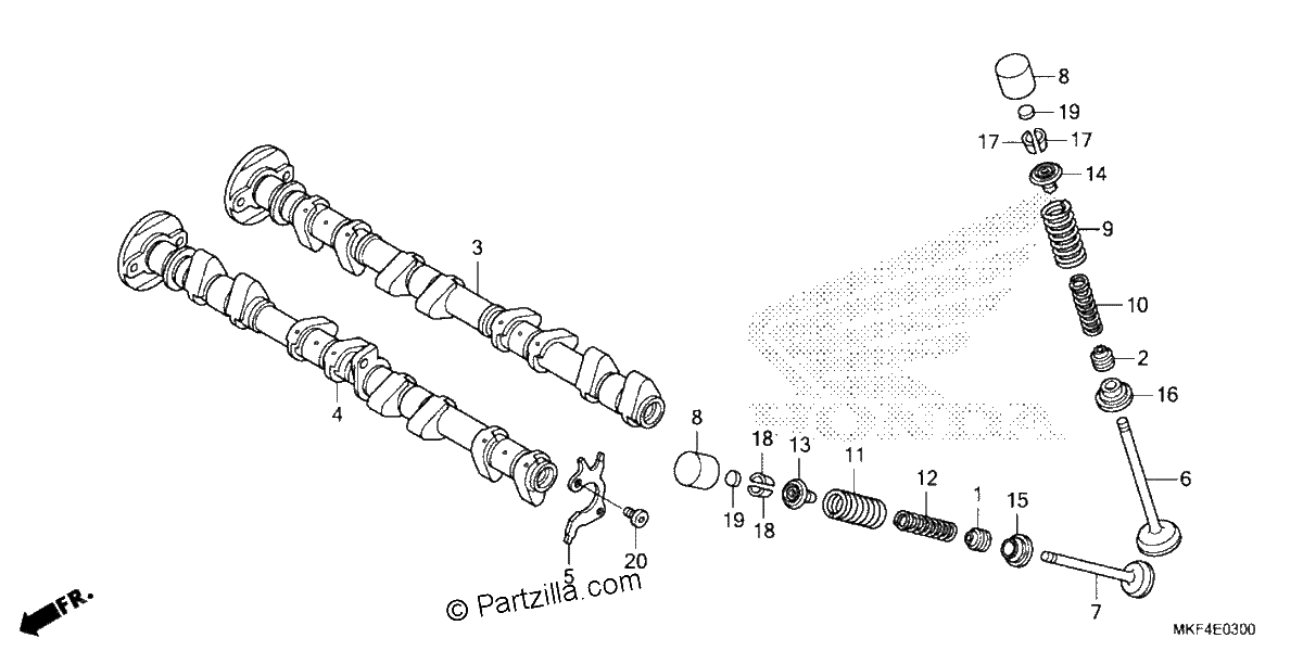 Diagrama de CAMSHAFT VALVE