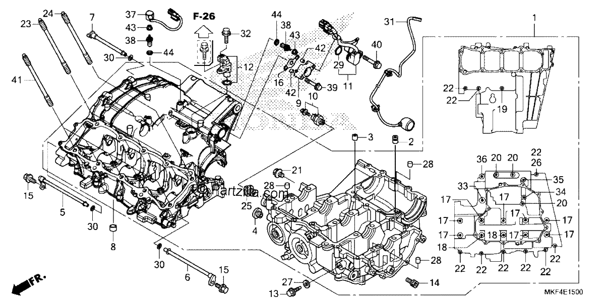 Diagrama de CRANKCASE