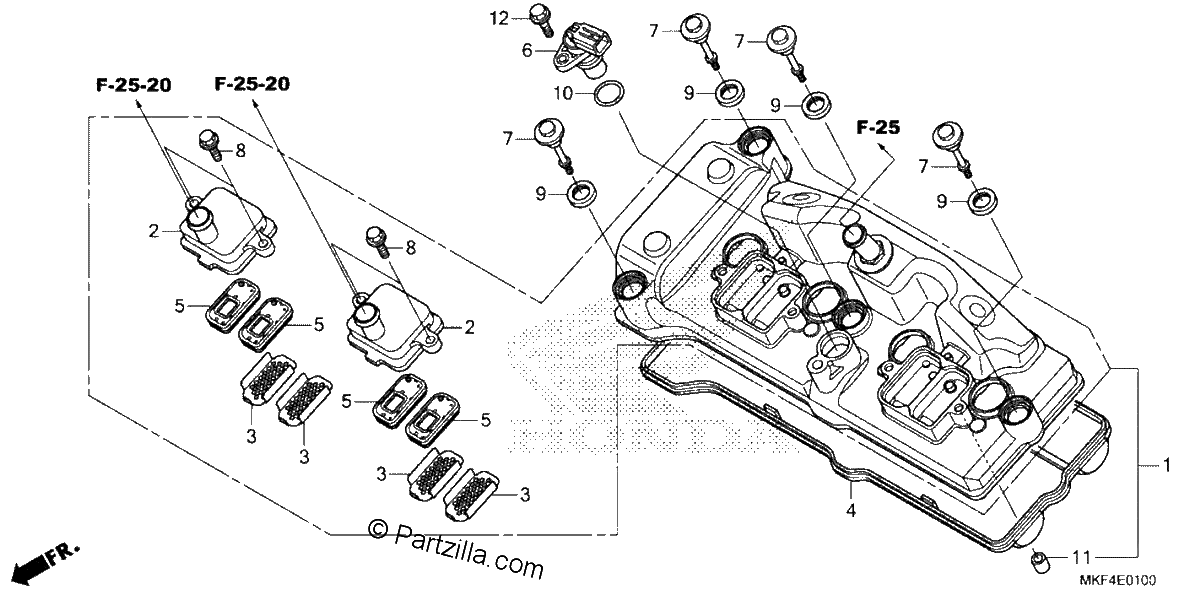 Diagrama de CYLINDER HEAD COVER