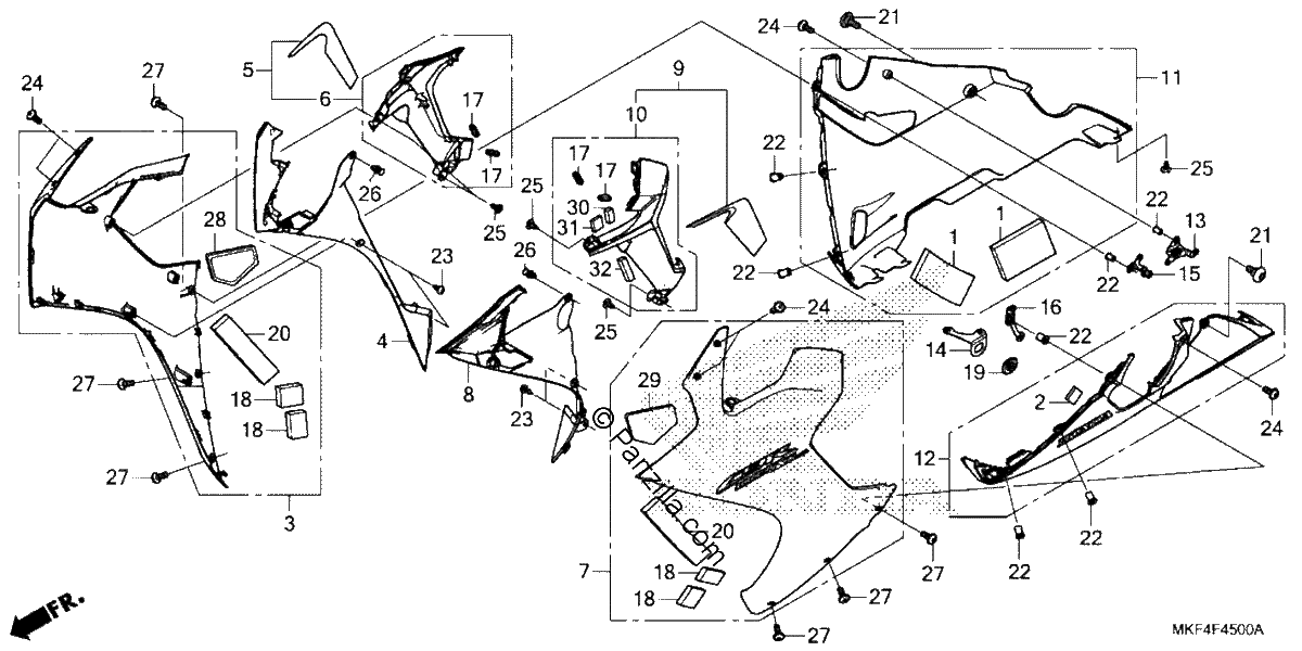 Diagrama de MIDDLE COWL