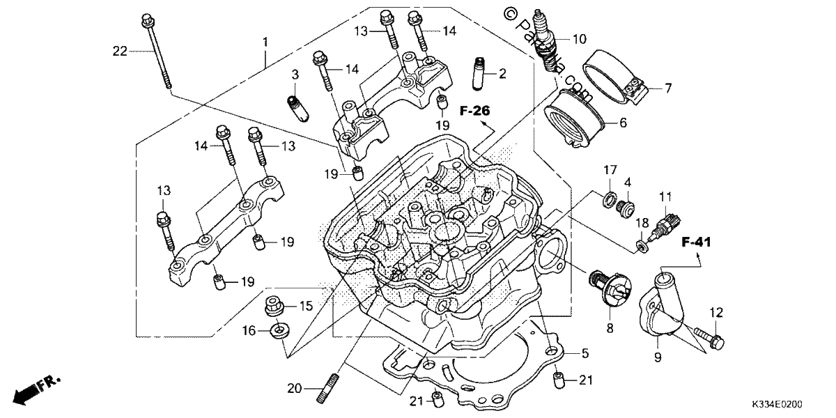Diagrama de CYLINDER HEAD