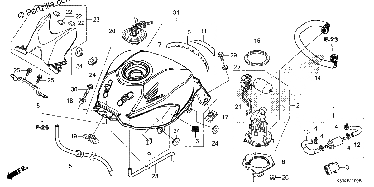Diagrama de FUEL TANK