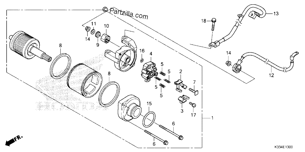 Diagrama de STARTER MOTOR