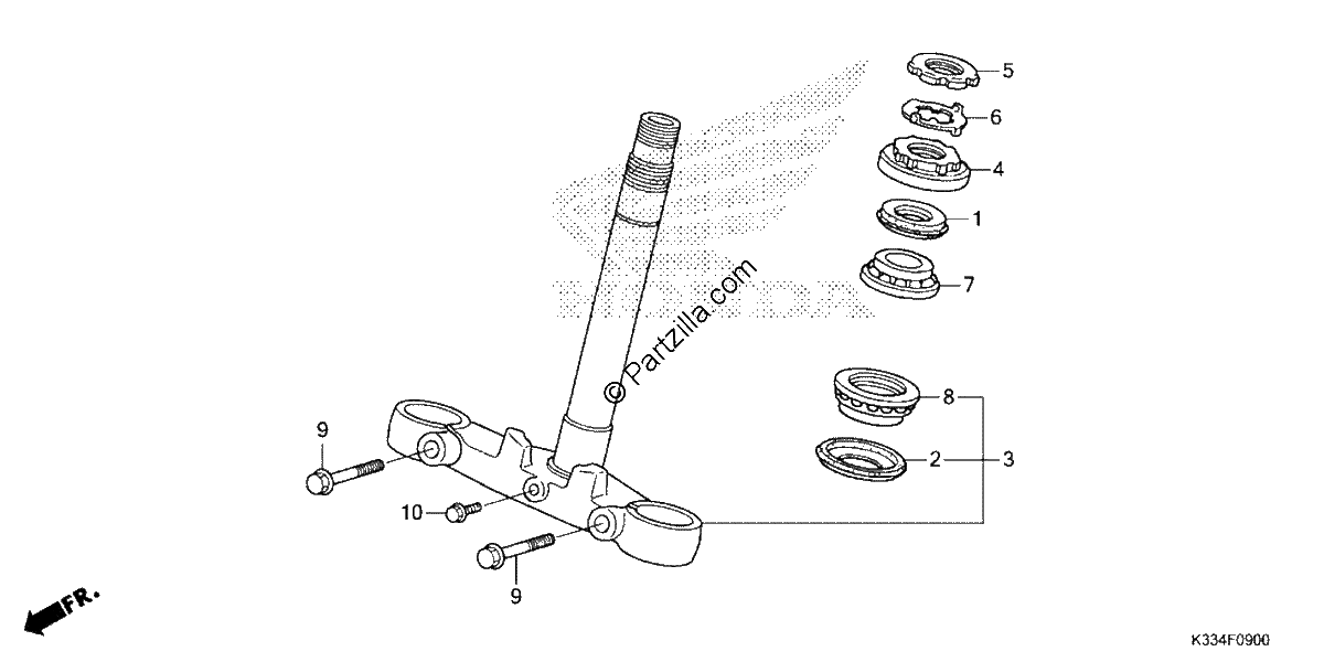 Diagrama de STEERING STEM