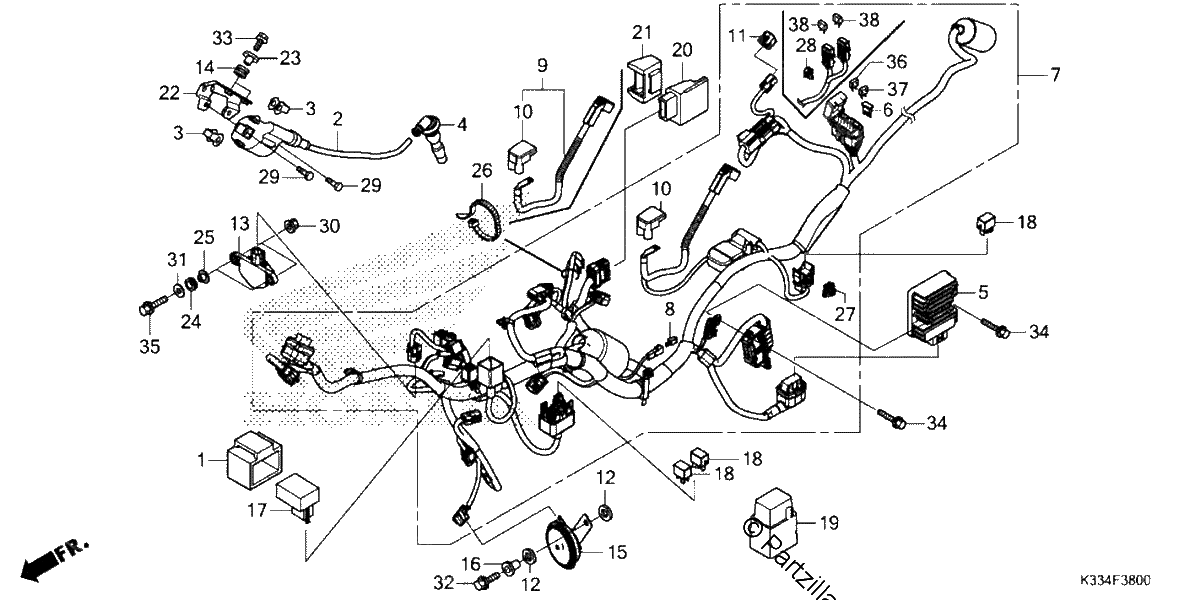 Diagrama de WIRE HARNESS