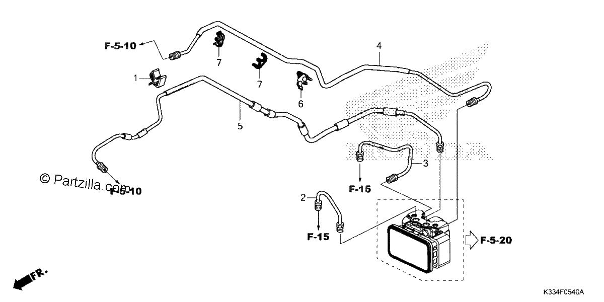 Diagrama de BRAKE PIPE