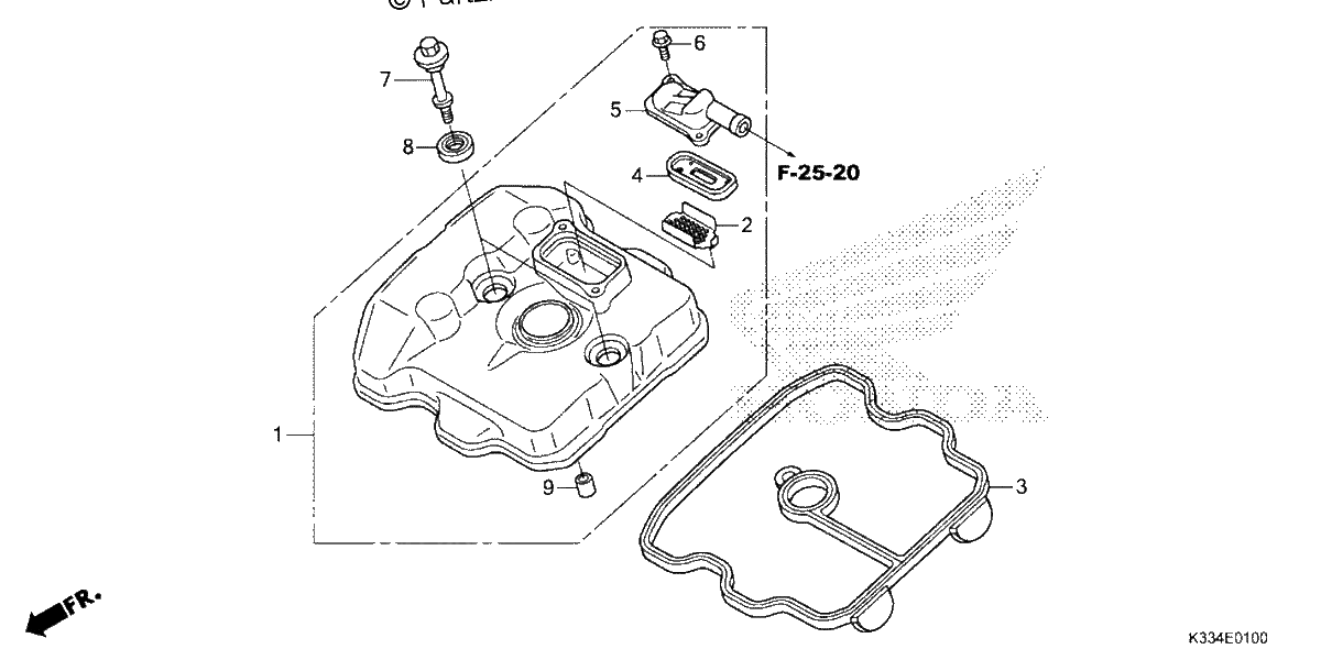 Diagrama de CYLINDER HEAD COVER