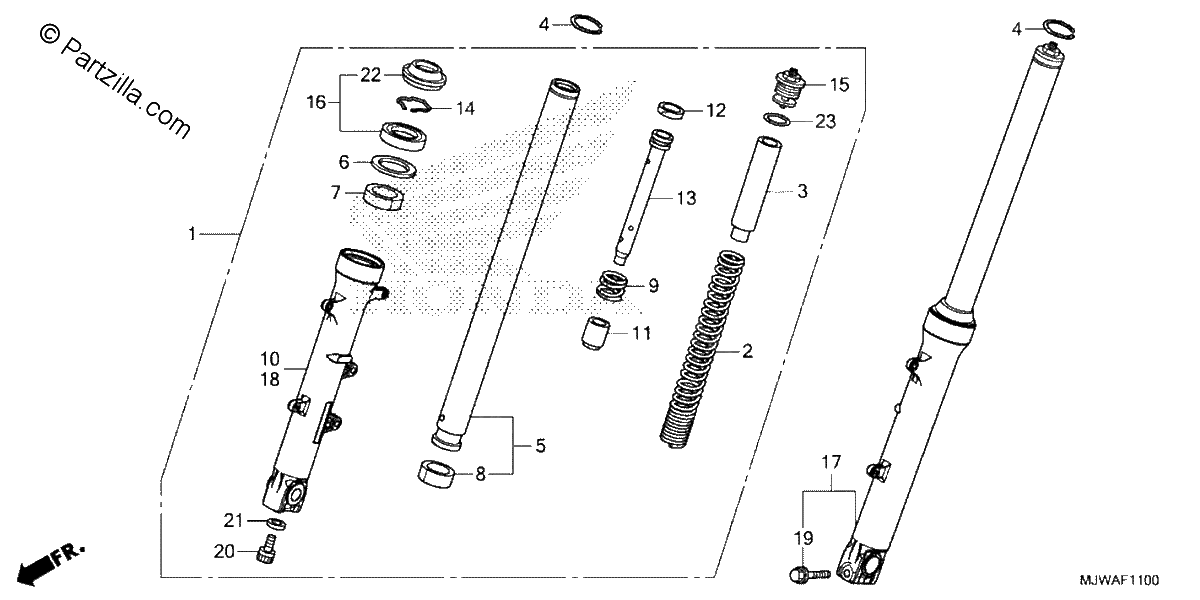Diagrama de FRONT FORK
