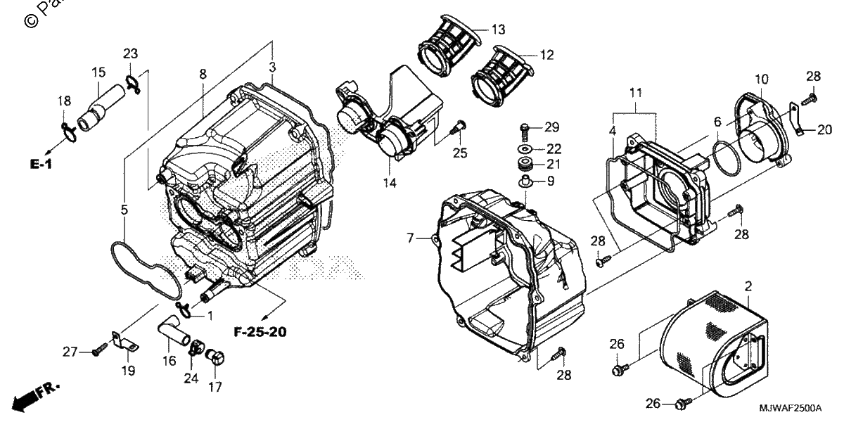 Diagrama de AIR CLEANER