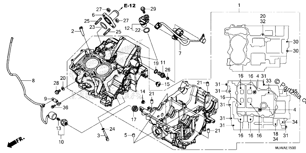 Diagrama de CRANKCASE