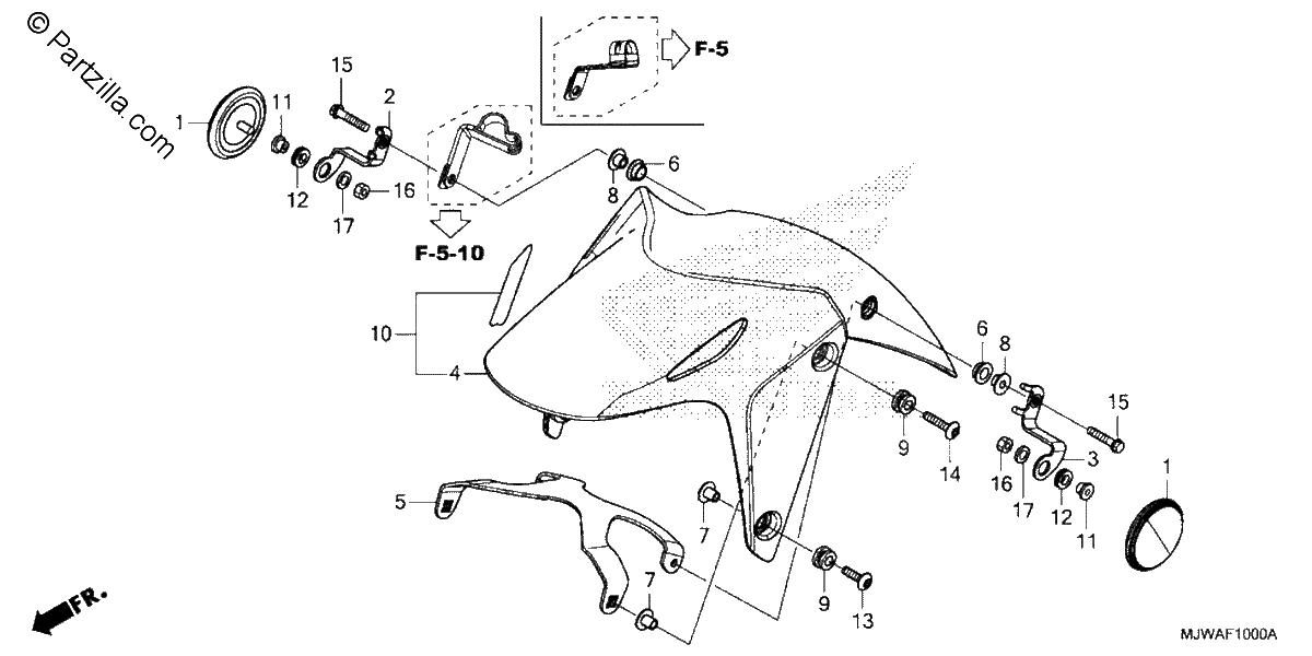 Diagrama de FRONT FENDER