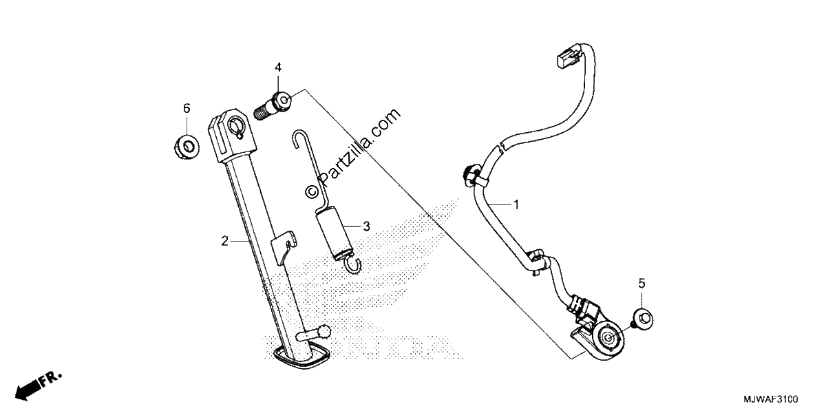Diagrama de SIDE STAND