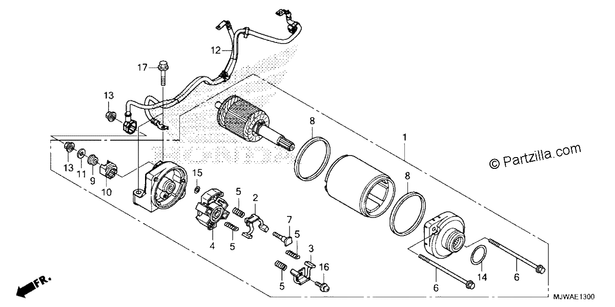 Diagrama de STARTER MOTOR