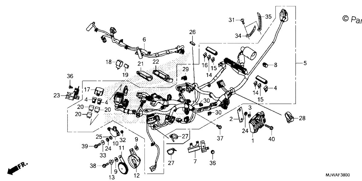 Diagrama de WIRE HARNESS