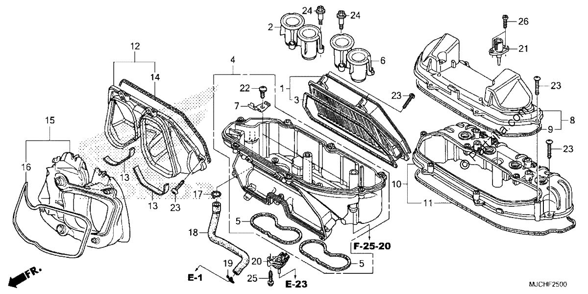 Diagrama de AIR CLEANER