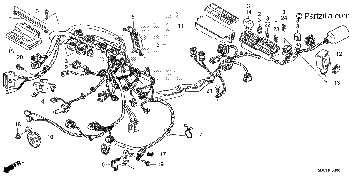 Diagrama de WIRE HARNESS