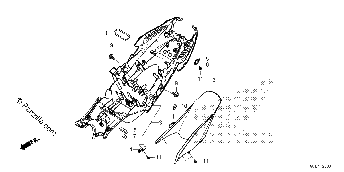 Diagrama de REAR FENDER
