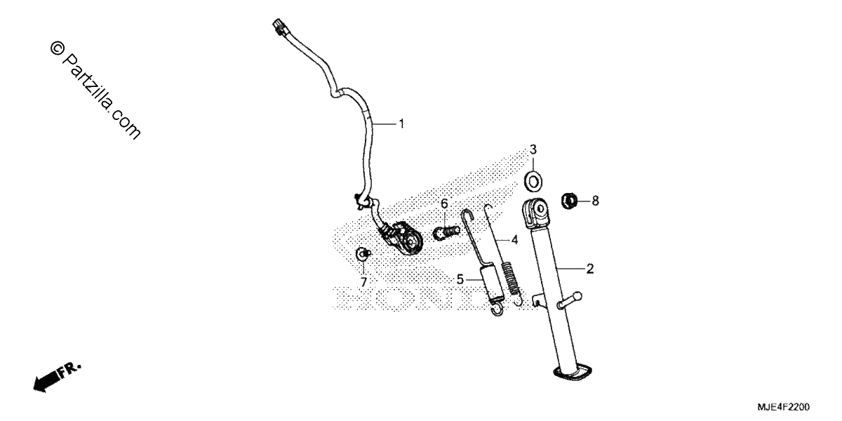 Diagrama de SIDE STAND