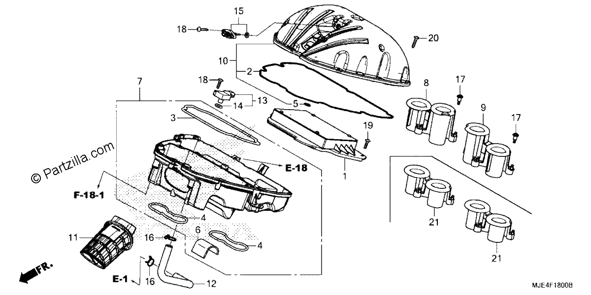 Diagrama de AIR CLEANER