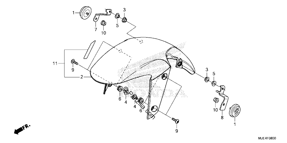 Diagrama de FRONT FENDER