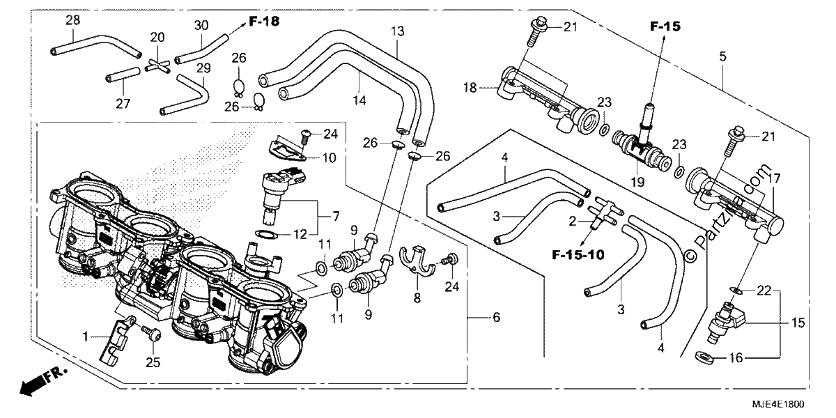 Diagrama de THROTTLE BODY