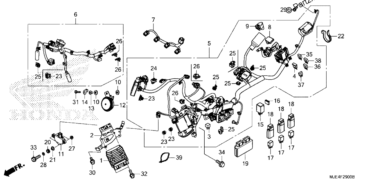 Diagrama de WIRE HARNESS