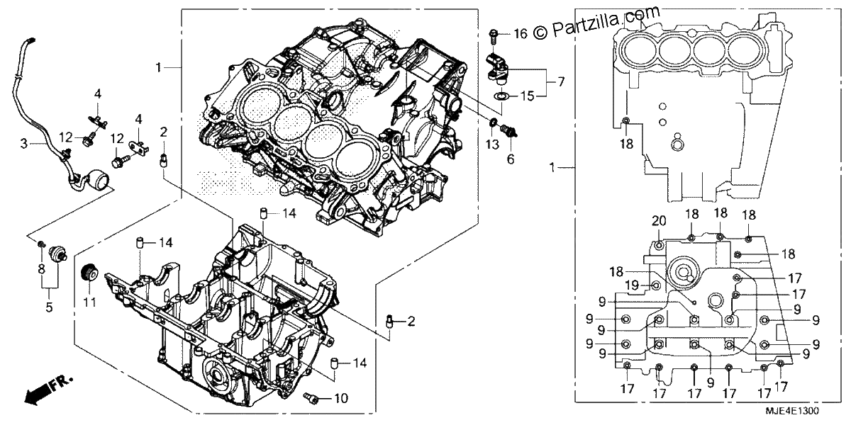 Diagrama de CRANKCASE