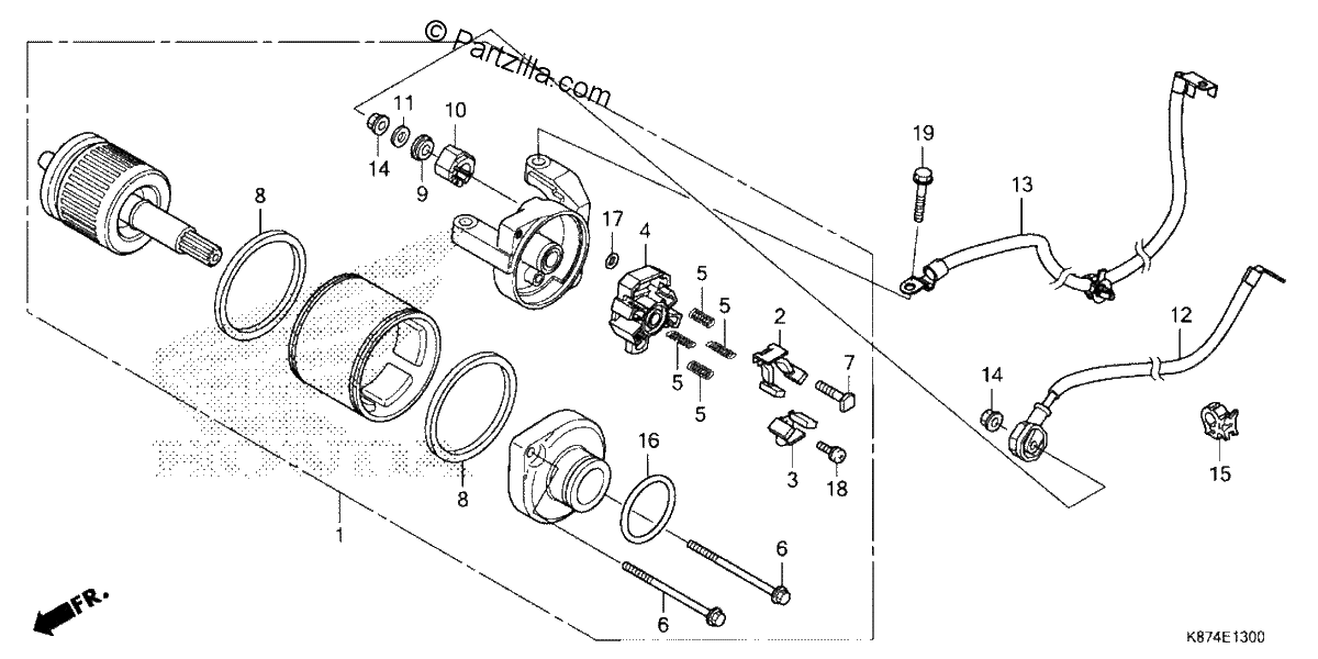 Diagrama de STARTER MOTOR