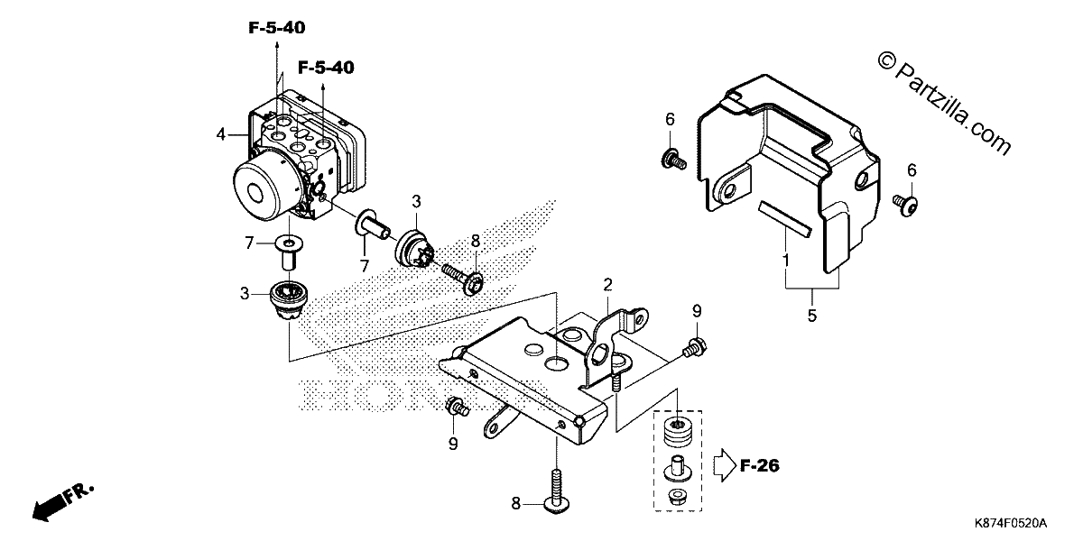 Diagrama de ABS MODULATOR CMX300A 17 18 19