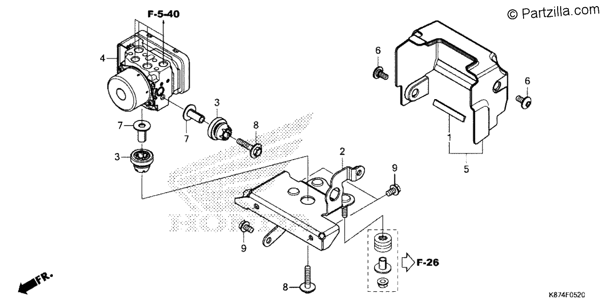 Diagrama de ABS MODULATOR
