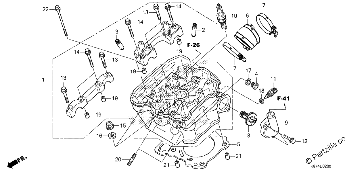 Diagrama de CYLINDER HEAD