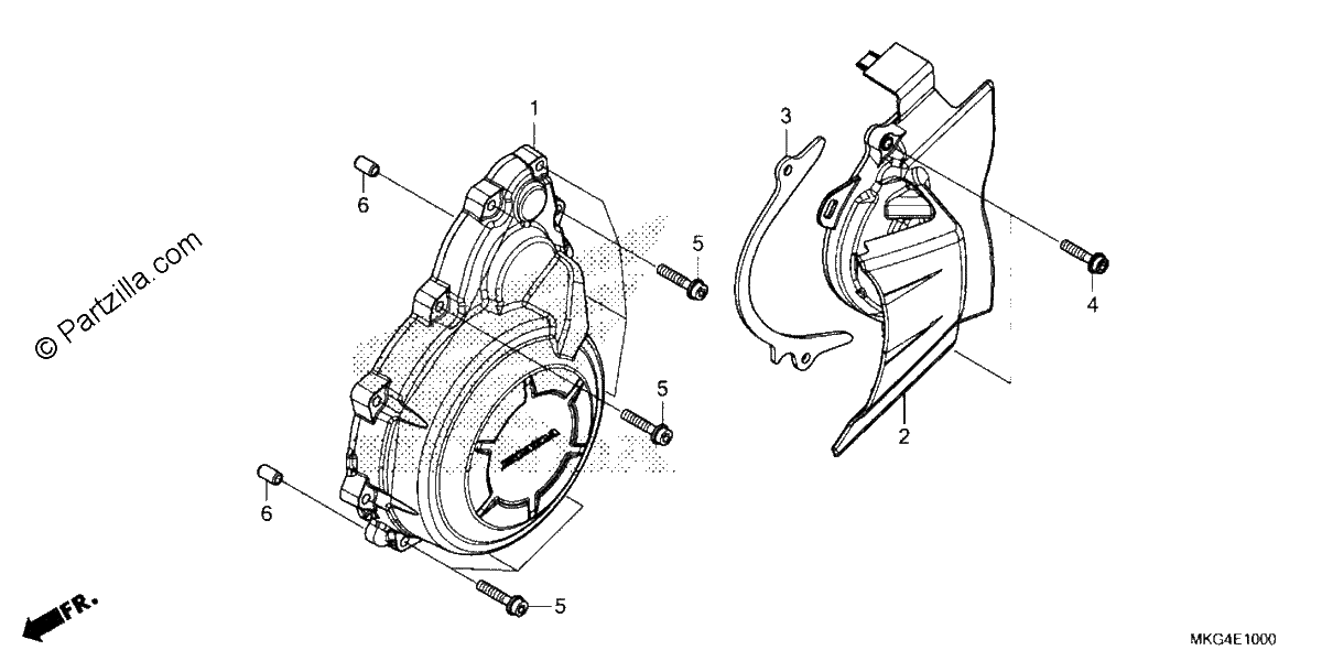 Diagrama de ALTERNATOR COVER