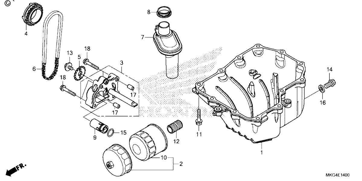Diagrama de OIL PAN OIL PUMP