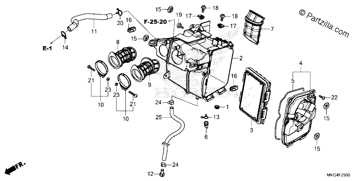 Diagrama de AIR CLEANER