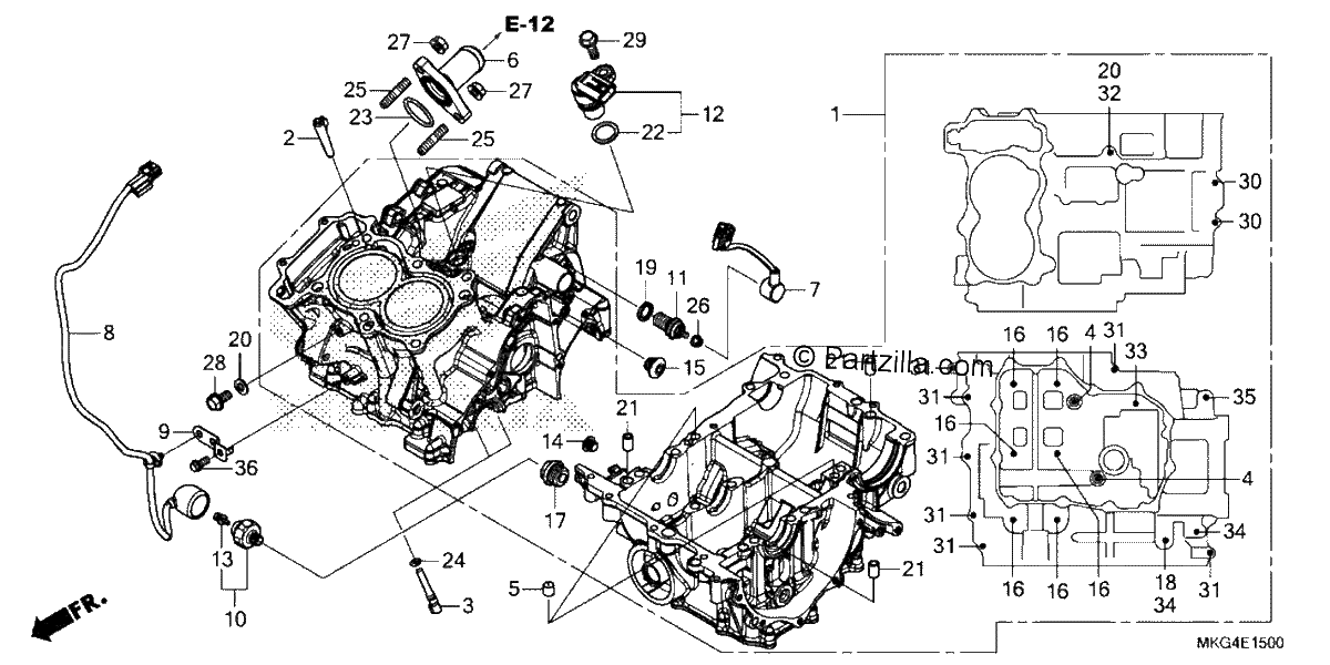 Diagrama de CRANKCASE