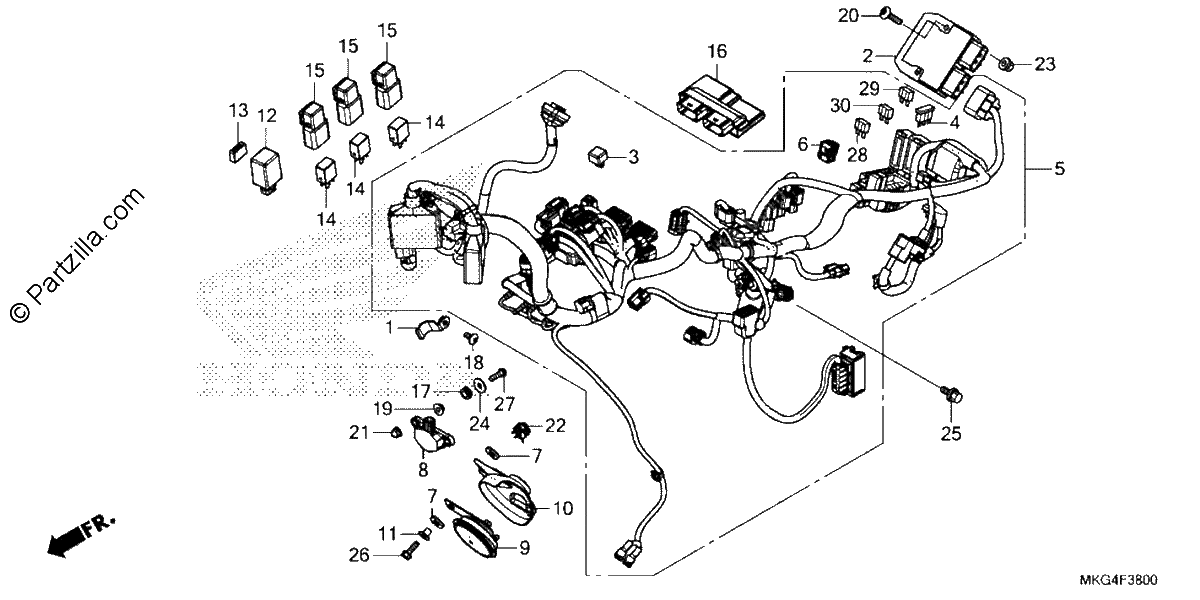 Diagrama de WIRE HARNESS