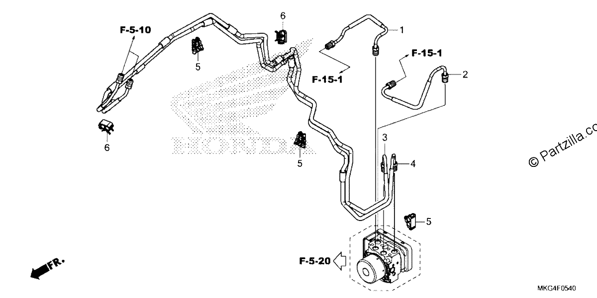 Diagrama de BRAKE PIPE
