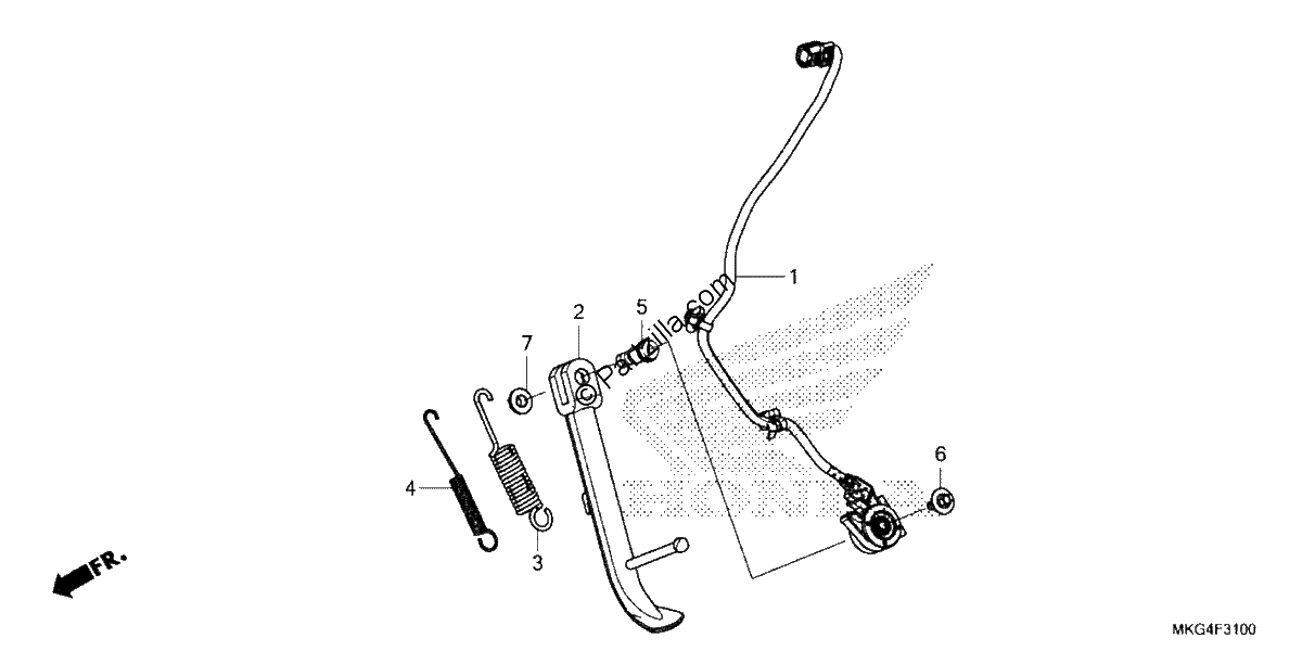 Diagrama de SIDE STAND