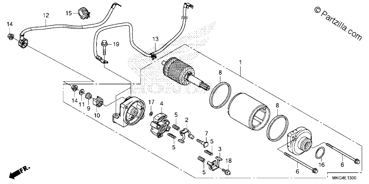 Diagrama de STARTER MOTOR