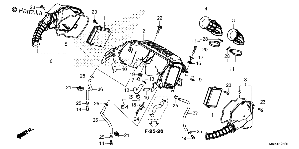 Diagrama de AIR CLEANER