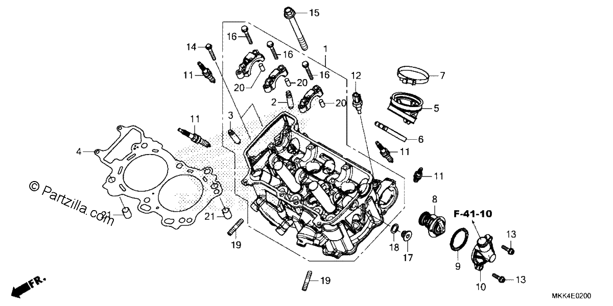 Diagrama de CYLINDER HEAD
