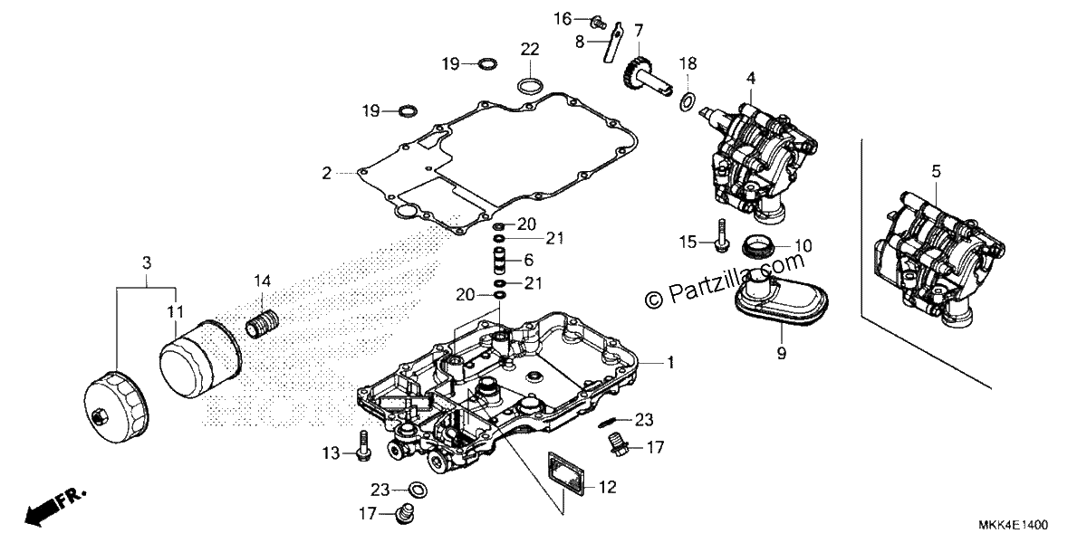 Diagrama de OIL PAN OIL PUMP
