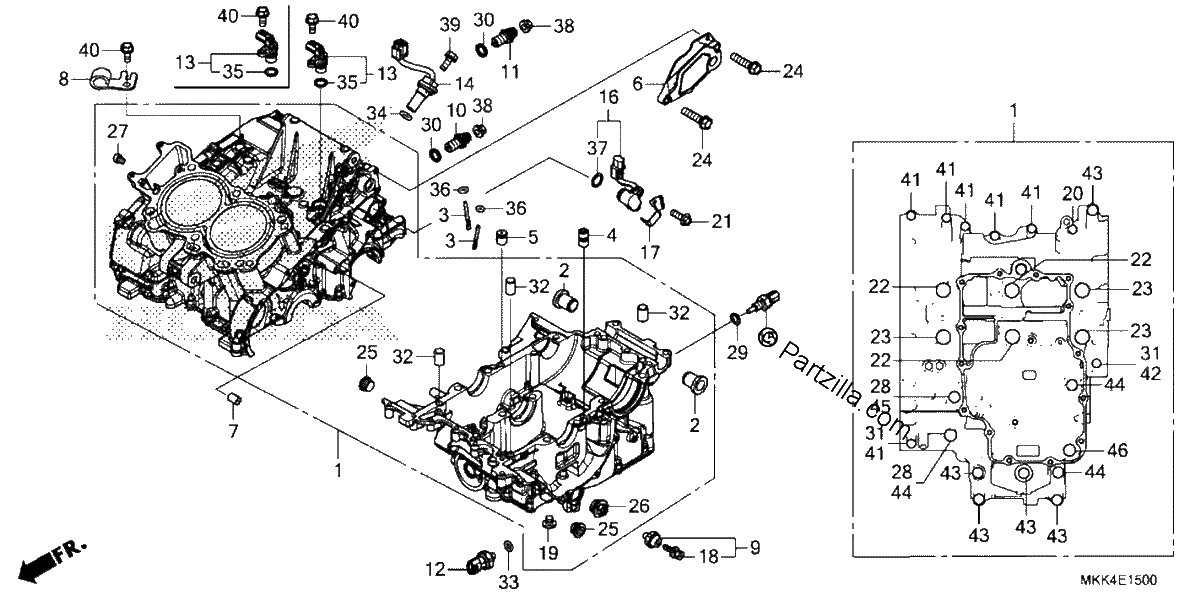 Diagrama de CRANKCASE