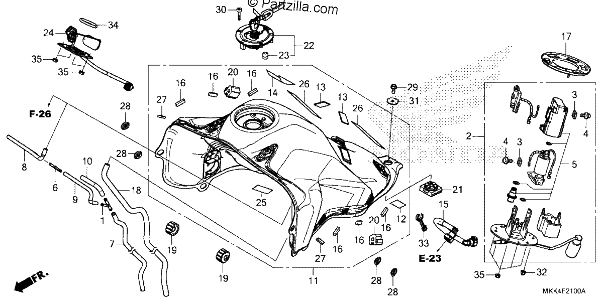 Diagrama de FUEL TANK FUEL PUMP 1