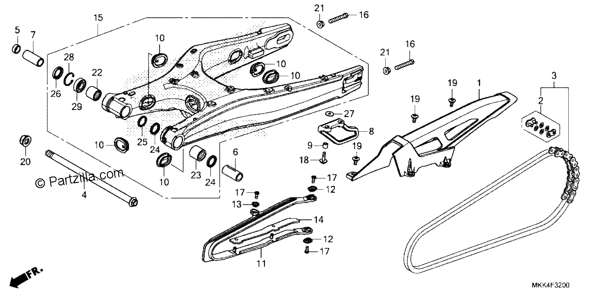 Diagrama de SWINGARM